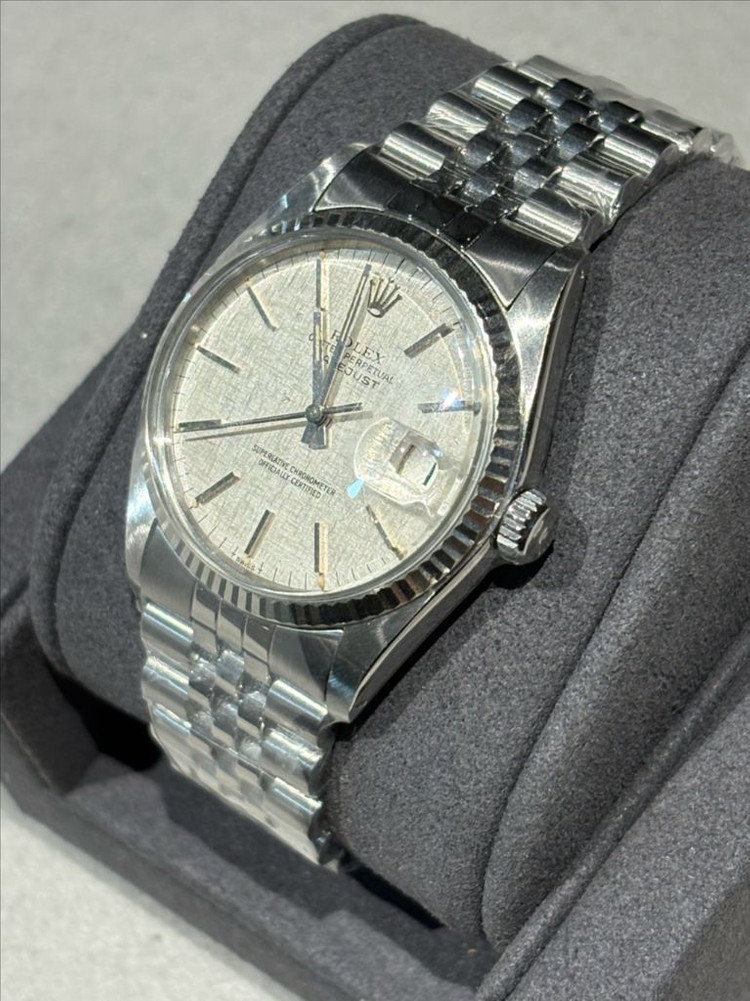 롤렉스 데이트저스트 36 스틸 실버 보카시 바 이미지