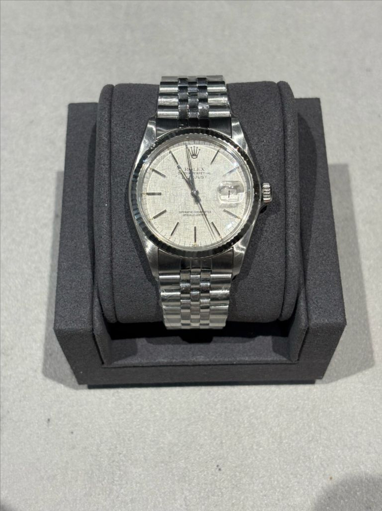 롤렉스 데이트저스트 36 스틸 실버 보카시 바 이미지