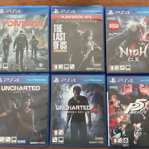 PS4 인왕 페르소나5 언챠티드 라오어 일괄 택포 이미지