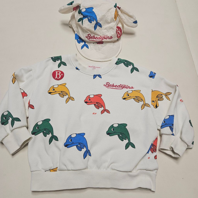 베베드피노 상하복(키즈100)+모자일괄(반택포) 이미지