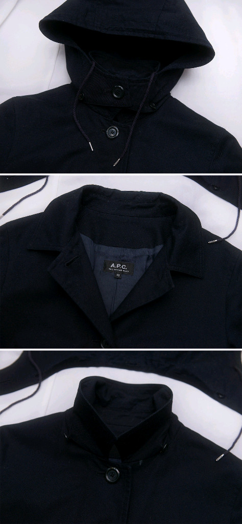 아페쎄 (A.P.C) 후디드 코튼 프렌치 코트자켓 (XS / 85-90) 이미지