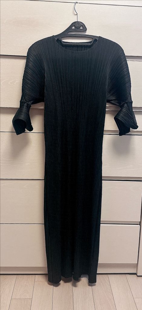 블랙 플리츠원피스 새상품 tw레터 플리츠원피스 실루엣드레스02 고급플리츠 임산부원피스 여름원피스 블랙드레스 임부복 이미지