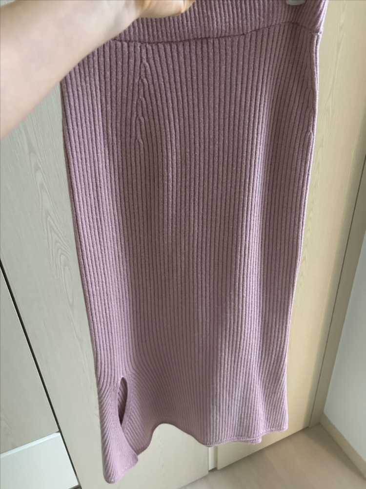 시에 세레나 홀가먼트 니트 스커트 소프트 핑크 이미지