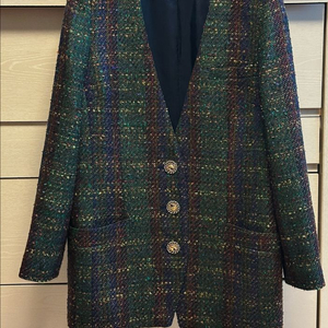 일본 빈티지 자켓 트위드자켓 노카라자켓 빈티지샵 그린자켓 미디자켓 빈티지옷 이미지