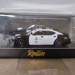 미개봉 Rollin 1/64 LAPD 롤린 닷지 차저 경찰차 다이캐스트 미니카 1개 이미지