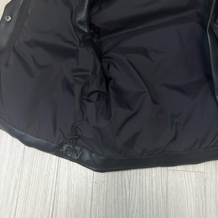 페일제이드 레더 패딩조끼 베스트 푸퍼 블랙 이미지