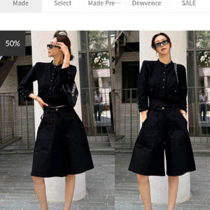 고걸 블랙 리본 하프 팬츠 M사이즈 이미지