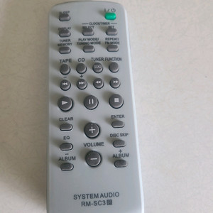 소니오디오 리모컨 이미지