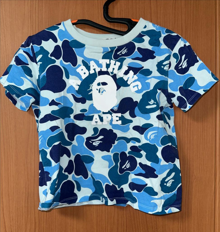 베이프 ABC우먼 블루카모 반팔 티셔츠 이미지