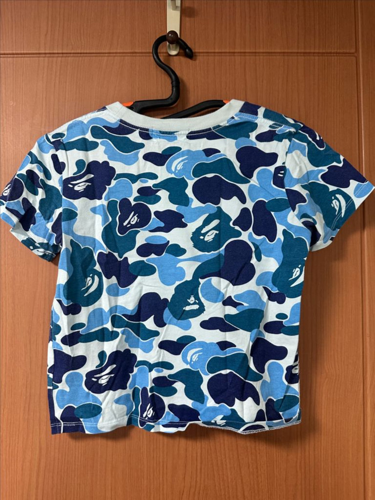 베이프 ABC우먼 블루카모 반팔 티셔츠 이미지