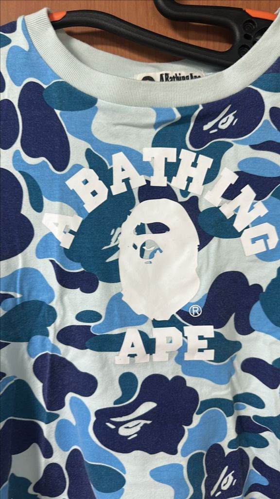 베이프 ABC우먼 블루카모 반팔 티셔츠 이미지