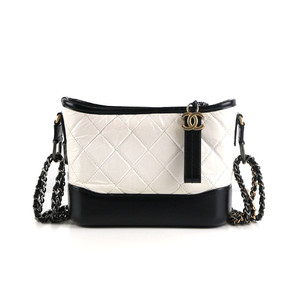 [중고명품다올] 샤넬 가브리엘 호보백 스몰 화이트 블랙 숄더백 25번대 A91810 이미지