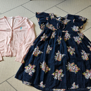 여아 원피스 가디건 세트 이미지