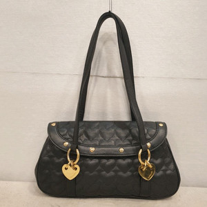 러브캣 블랙 하트 퀼팅 토트백 숄더백 가방 이미지