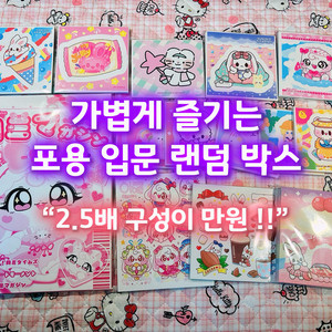 가볍게 즐기는 포용 입문 랜덤 박스 (2.5배 이상 구성!!) 이미지