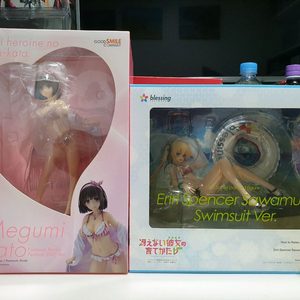 미개봉 사에카노 피규어 카토 메구미 에리리 수영복 미소녀 이미지