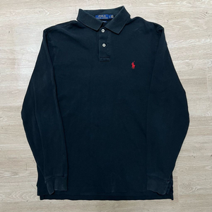 폴로 랄프로렌 커스텀 슬림핏 스몰포니 긴팔 카라티 [블랙] L/100 이미지