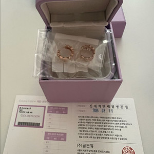 골든듀 듀이터널스 귀걸이 새상품 이미지