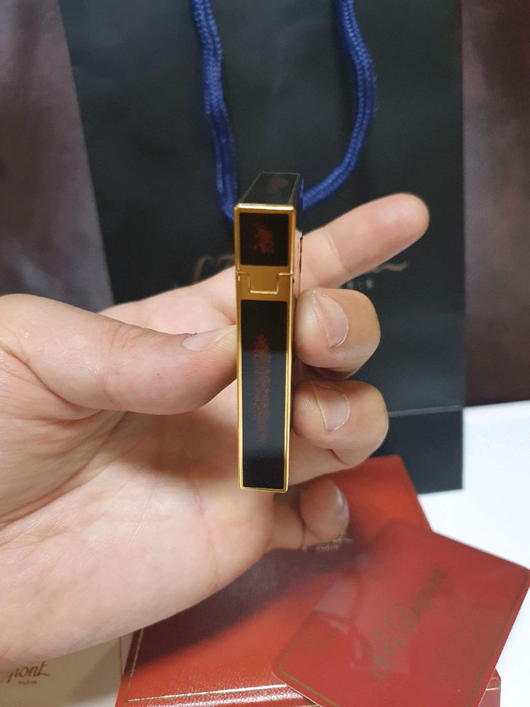 [새상품,풀세트] 듀퐁라이터 라인2 ca16890 옻칠 금사 금장 듀퐁 라이타 이미지