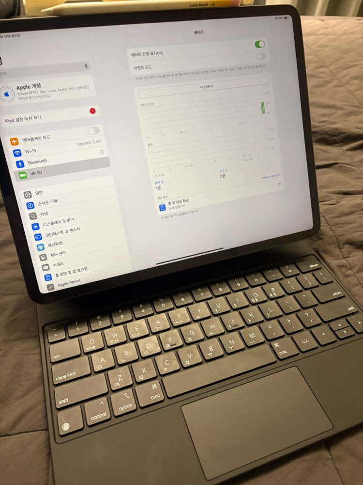 아이패드 프로 4세대 12.9 256g + 펜슬2 + 매직키보드(정품x) 이미지