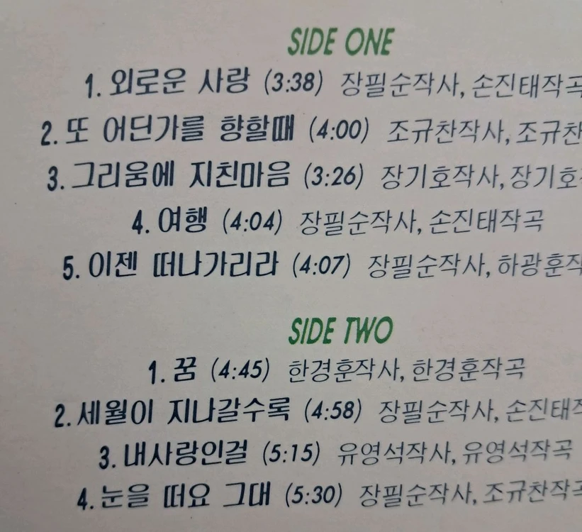 LP 장필순 2집 판매 (M/M) 이미지