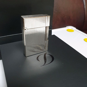 [정품,풀세트] 듀퐁라이터 라인2 ca18137 개츠비 실버 듀퐁 라이타 이미지