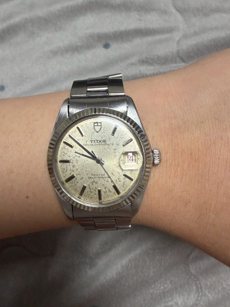 튜더 프린스 오이스터데이트 34mm Ref. 7990/4 실버 트로피칼 파티나 다이얼 이미지