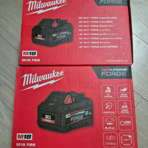 밀워키 포지 M18FB8 배터리 이미지