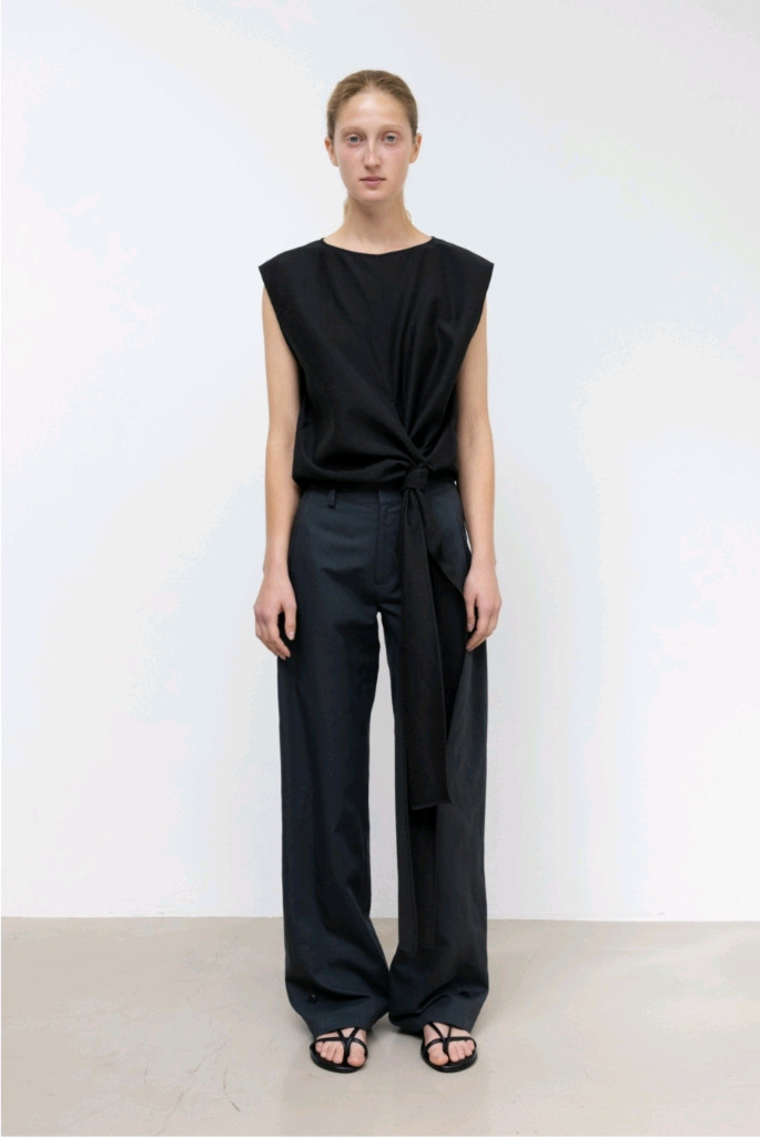 (새상품) rrace 레이스 Nep linen Blouse 블라우스(Black) 이미지