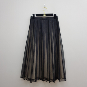 ORR 오르 2021 메쉬 레이어드 플리츠 롱 스커트 S사이즈 이미지