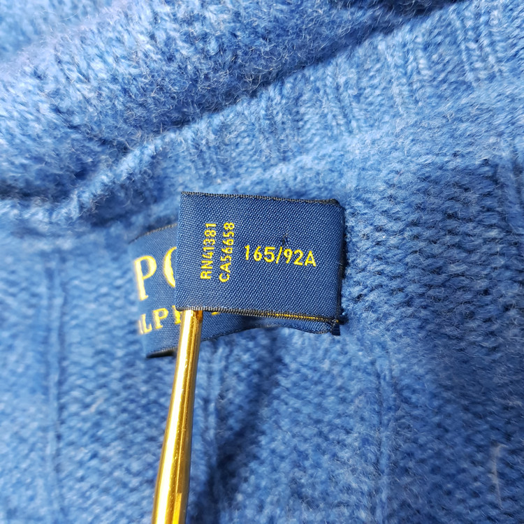 폴로 랄프로렌 울 캐시미어 브이넥 니트 M사이즈 이미지