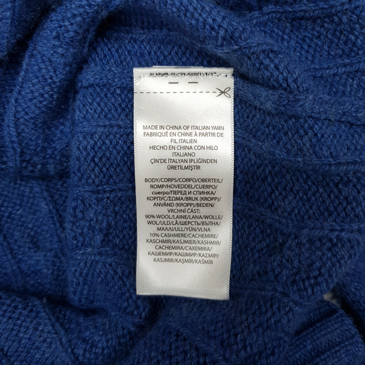 폴로 랄프로렌 울 캐시미어 브이넥 니트 M사이즈 이미지