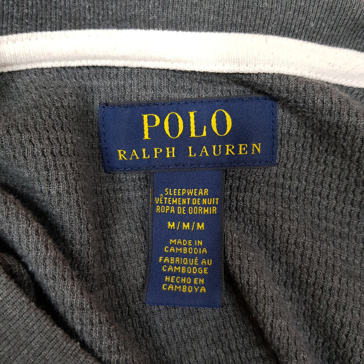 폴로 랄프로렌 와플 텍스처 롱슬리브 티셔츠 M사이즈 이미지