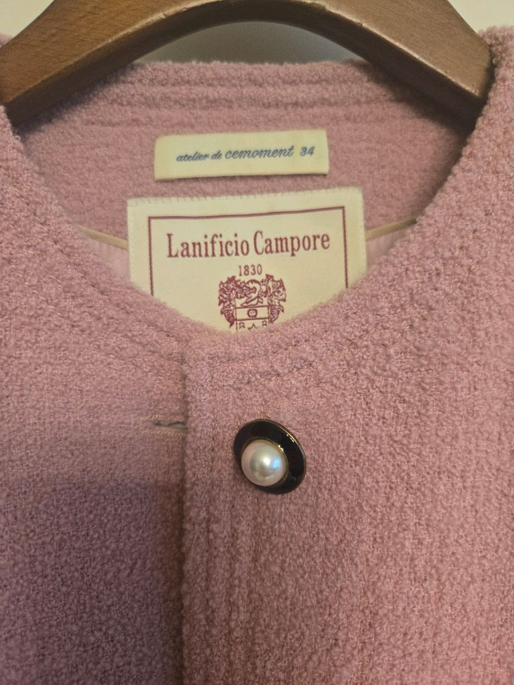 아뜰리에드 쎄모먼 트위드 자켓 Campore, Made in ITALY [Cashmere Rose] 이미지