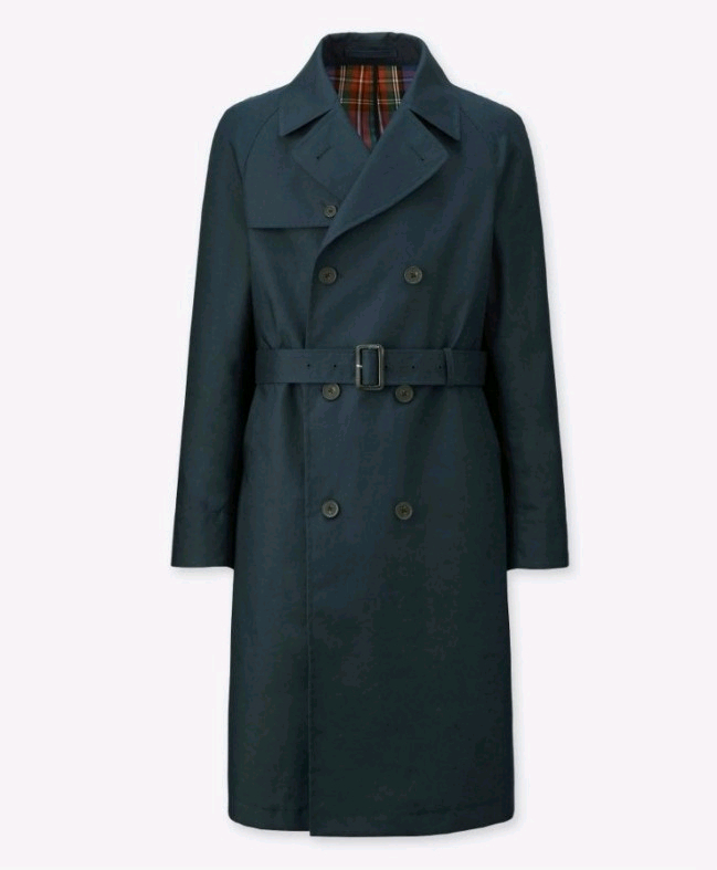 유니클로 x JW 앤더슨 리버시블 체크 트렌치 코트 이미지