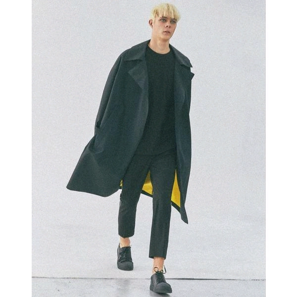 일꼬르소 버튼리스 오버핏 롱 트렌치 코트 이미지