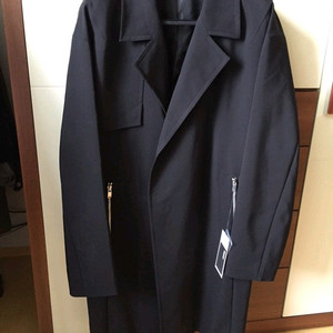 시스템 옴므 오버핏 지퍼 트렌치 코트 이미지