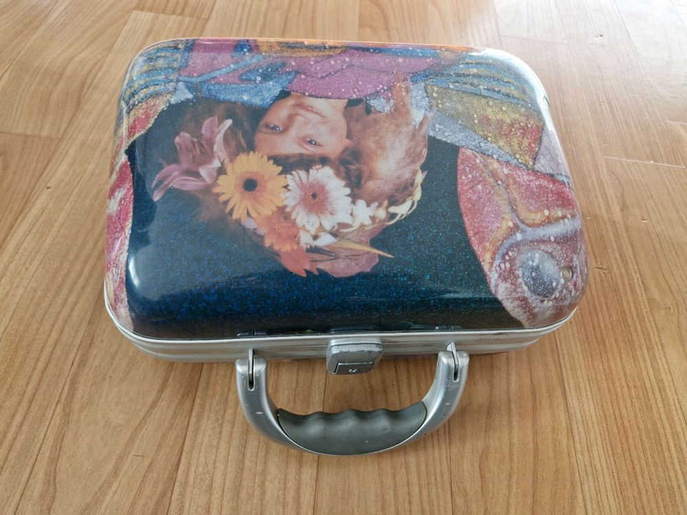 캐리어형 소형 멀티 파우치 수납 가방 하드 케이스 레디백 (지갑형) 이미지