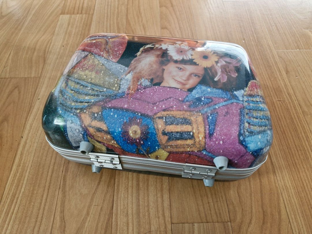 캐리어형 소형 멀티 파우치 수납 가방 하드 케이스 레디백 (지갑형) 이미지