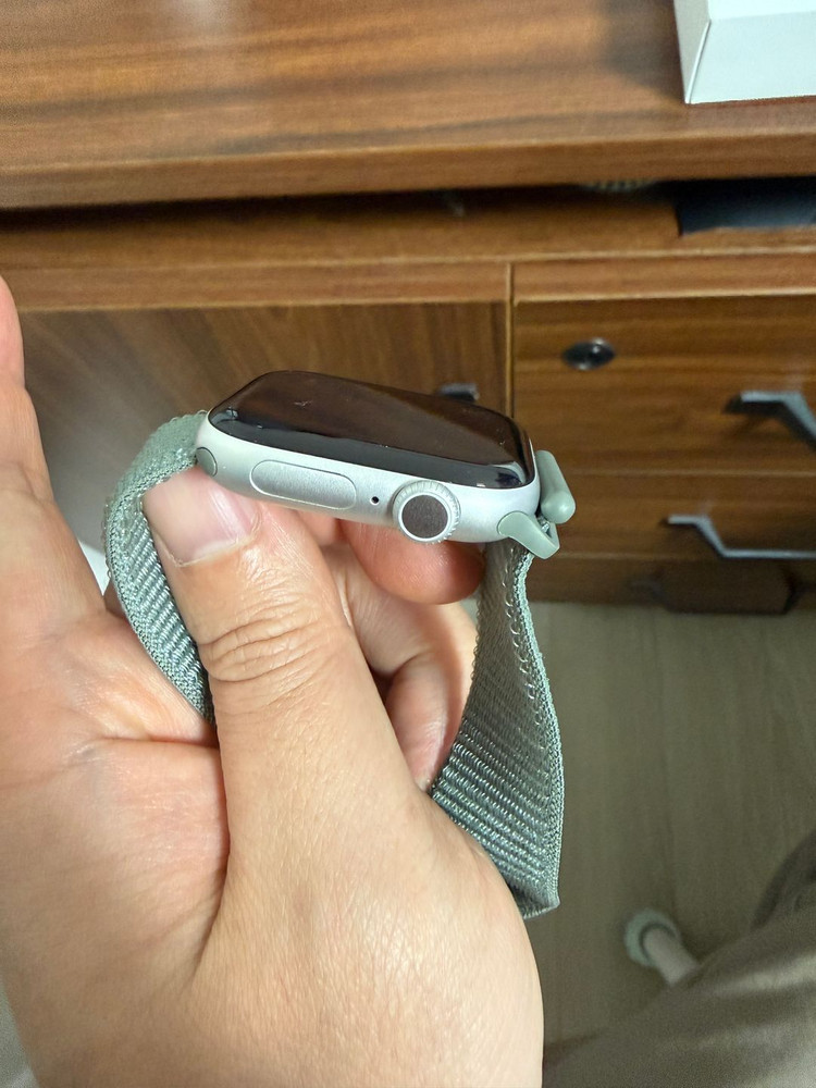 애플워치 42mm GPS 실버 + 나일론 밴드 이미지