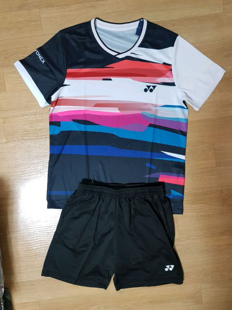 요넥스 운동복 배드민턴 유니폼 스포츠 의류 배드민턴복 상하의 한벌세트 판매 이미지