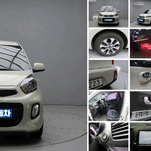 경차라고 얕보면 아쉬운 옵션기아 더뉴모닝 럭셔리 판매네비게이션스마트키버튼시동키후방카메라TPMSABS핸들리모컨후방감지 이미지