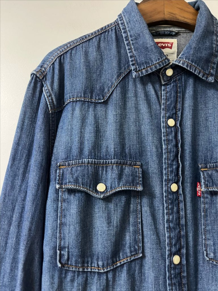 리바이스 데님 셔츠 이미지