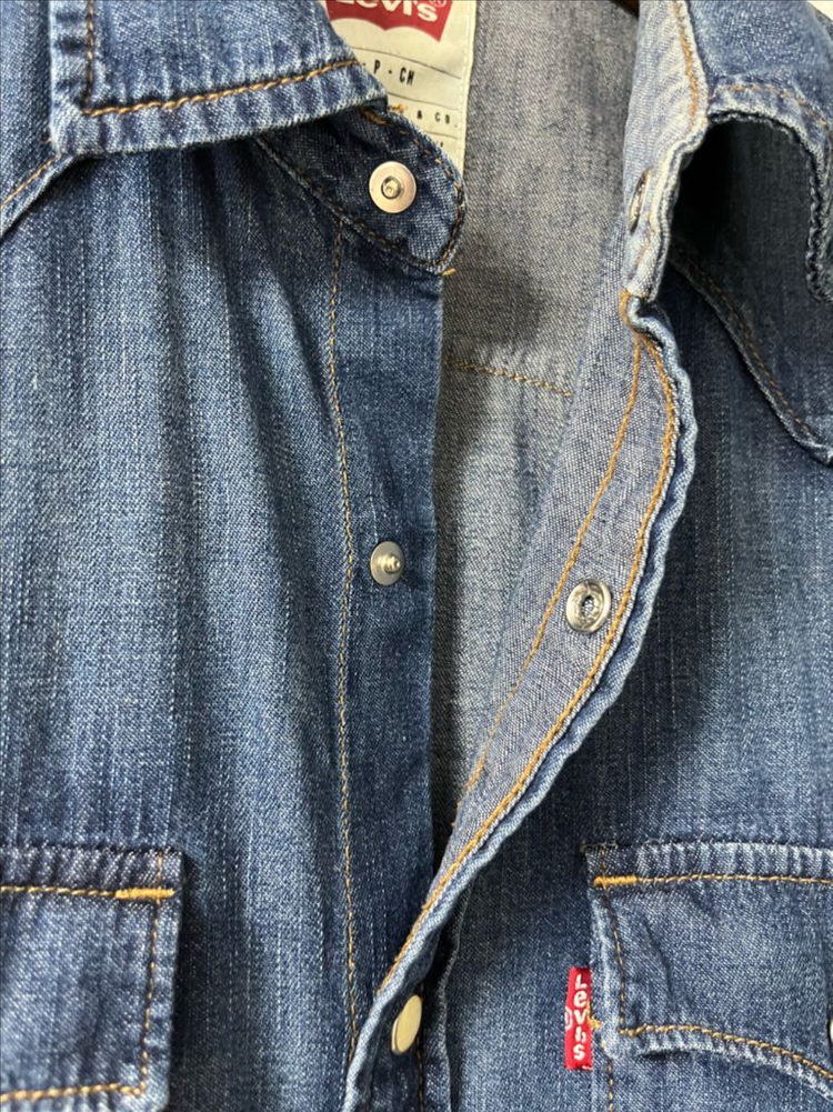 리바이스 데님 셔츠 이미지
