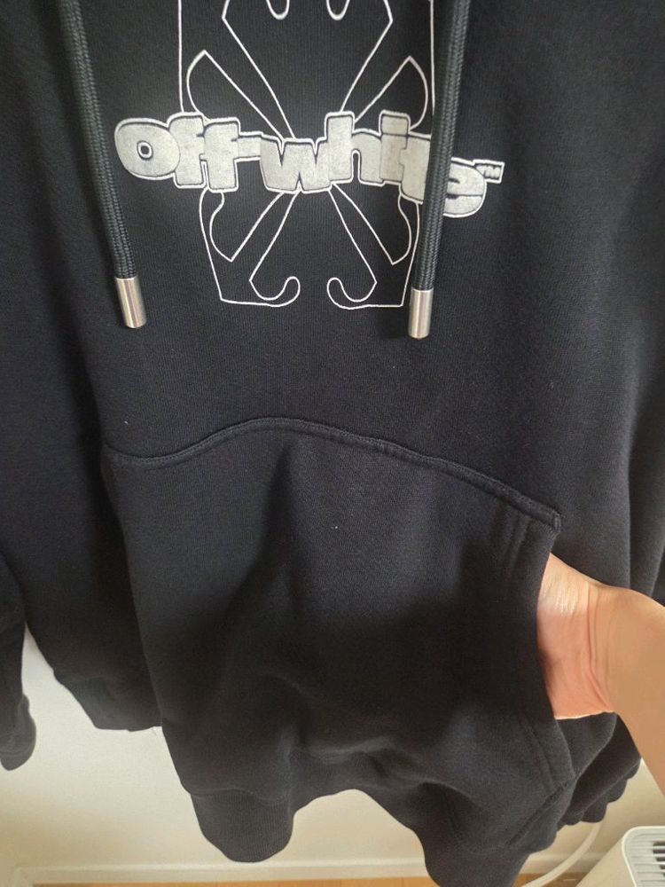 정품 오프화이트 남자 블랙후드 XL 팝니다 이미지