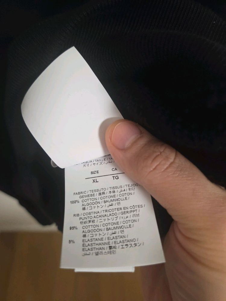 정품 오프화이트 남자 블랙후드 XL 팝니다 이미지