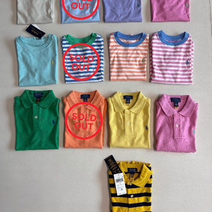 폴로 반팔티 & 카라티 (택새상품)4T 110 / 3Y 100컬러 다양 이미지