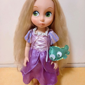 정품 디즈니 베이비돌 라푼젤/ 베돌/ 빈티지인형/ 뜨개의상 포함 이미지