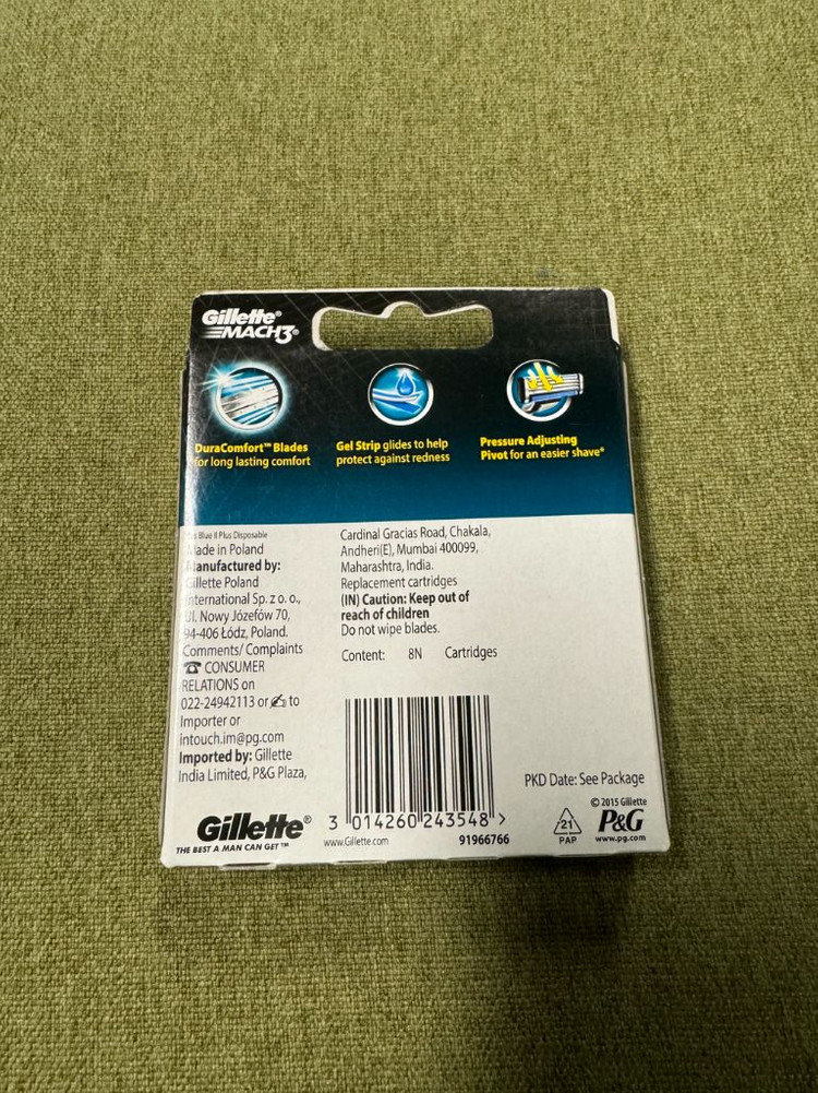 질레트 마하3 면도날 8입 *2박스 총 16개(입) 팝니다 이미지