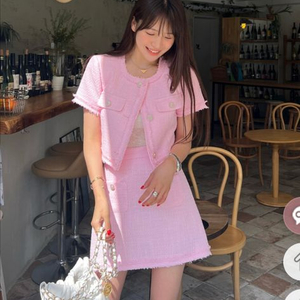 마리마켓 트위드 셋업 새상품 이미지